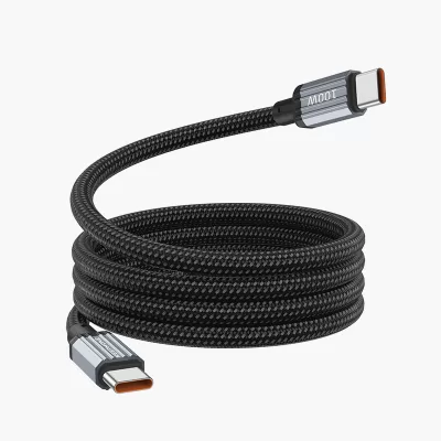 100W MagCoil Cable Type-C to Type-C Fast Charging (Black)