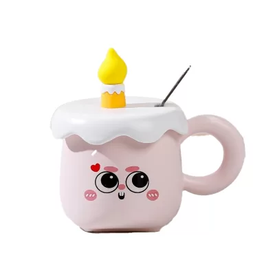 Кружка «Сake emotions», pink (400 ml)