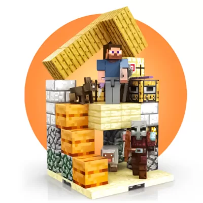 Магнитный конструктор Minecraft Башня, 79 деталей