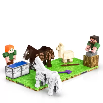 Магнитный конструктор Minecraft На отдыхе, 44 детали