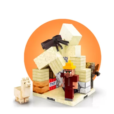 Магнитный конструктор Minecraft Руины, 65 деталей