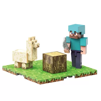 Магнитный конструктор Minecraft Стив, 2 минифигурки