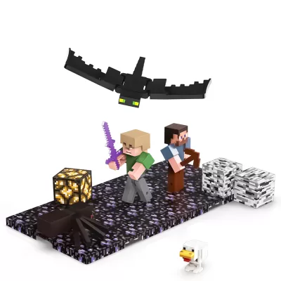 Магнитный конструктор Minecraft Шахта, 43 детали