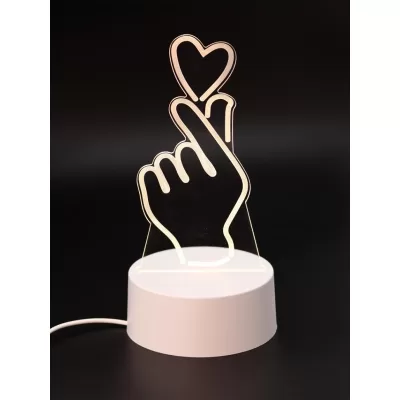 Ночник iLikeGift "Love in the hands" LED, USB (9х18 см)
