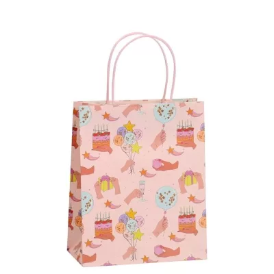 Пакет подарочный крафтовый «HB», champagne (21*25,5*10)