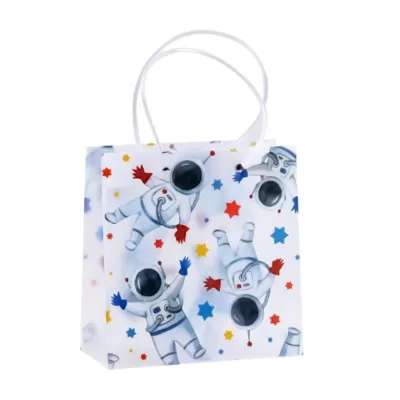 Пакет подарочный прозрачный «Crazy gift», cosmos (22*21,5*10)