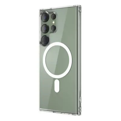 Чехол Sams S23 Ultra Keephone X-Crystal MagSnap (Transparant)
