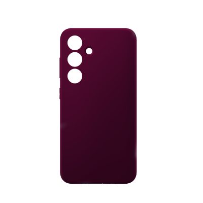 Чехол Sams S25 Silicone Case Premium (Винный)