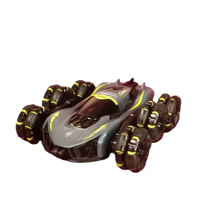 Машинка на радиоуправлении Трюковая 6 колес серый