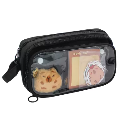 Пенал Капибара с аксессуарами черный MM16814