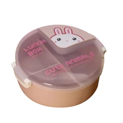 Ланчбокс «Cute animals», pink (1000 ml)
