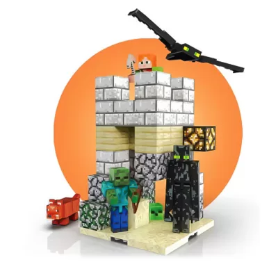 Магнитный конструктор Minecraft Дозор, 74 детали