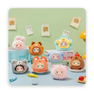 Мягкий брелок Emma RUA RUA ZOO Vinyl Face Plush в сюрприз-боксе 15см