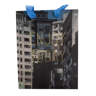 Пакет подарочный «Enjoy to day», blue
