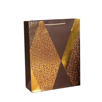 Пакет подарочный (S) "Сraquelure", yellow (18*23*10)