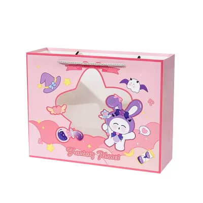 Пакет подарочный (XS) "Little bunny", red