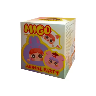 Мягкая игрушка сумочка Baby Three MIGO Миго в сюрприз-боксе, 1шт. 15см