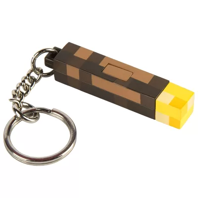 Брелок Майнкрафт Факел Minecraft Torch с подсветкой