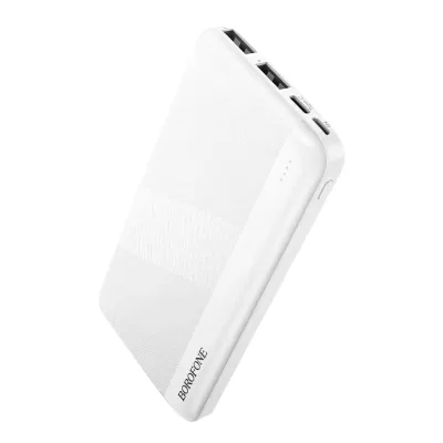 Внешний АКБ Borofone 10000mAh BJ27, 2USB, 1Type-C, белый