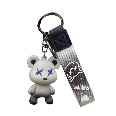 Брелок "Bearbrick" серый (градиент)