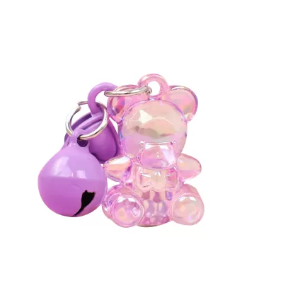 Брелок "Crystal Bear" фиолетовый, Q725-4