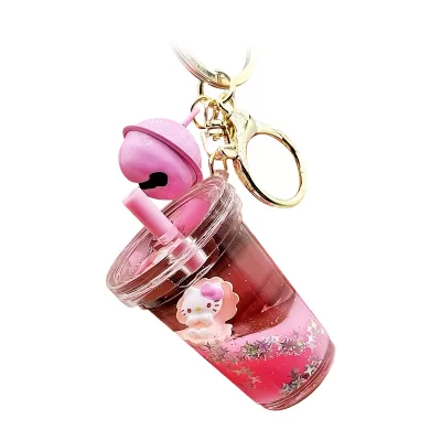 Брелок glass "Стаканчик" Кт, розовый