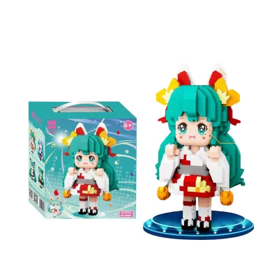 Конструктор "Hatsune Miku" мятный бант №88088 (2786 деталей)