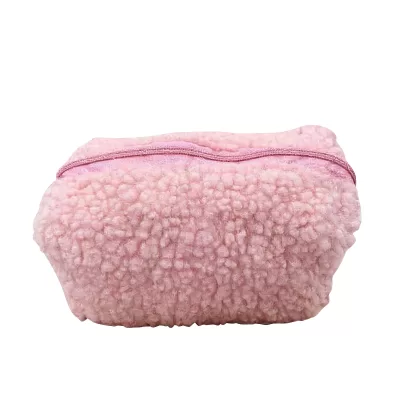 Косметичка плюшевая "Lamb" розовый