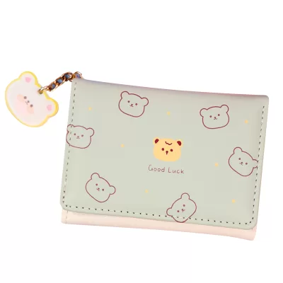 Мини-кошелек "Bear" зеленый