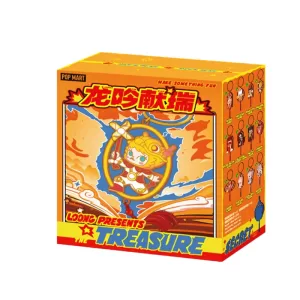 ПОП МАРТ. Метал. брелок Loong Presents the Treasure, в асс. POP MART