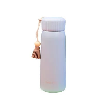 Термос "Think Different" с кисточкой, серый, 400мл