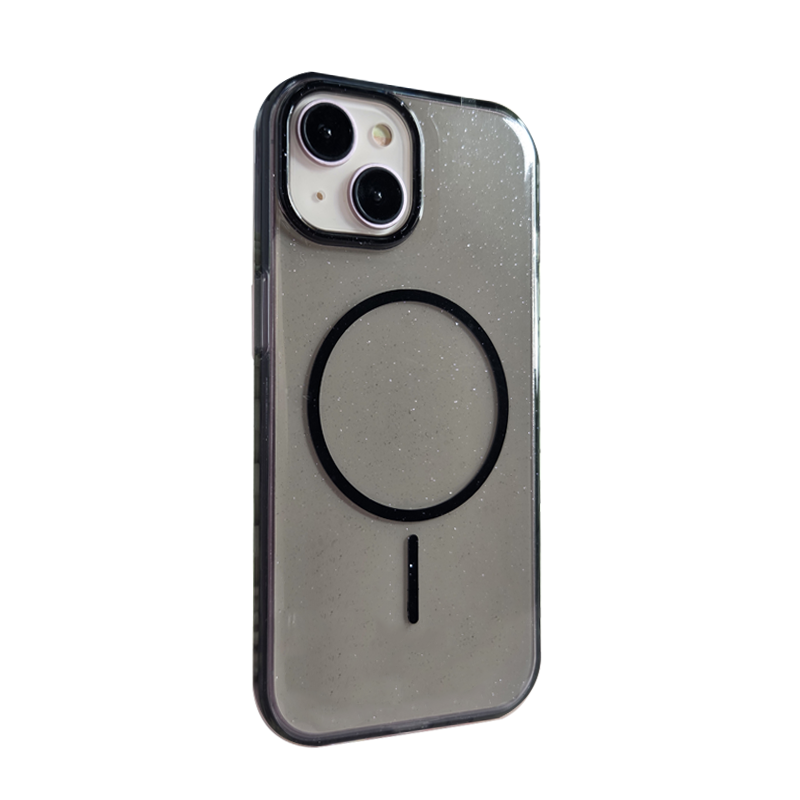 Чехол iP 15 J-Case Glitter MagSafe (Black)