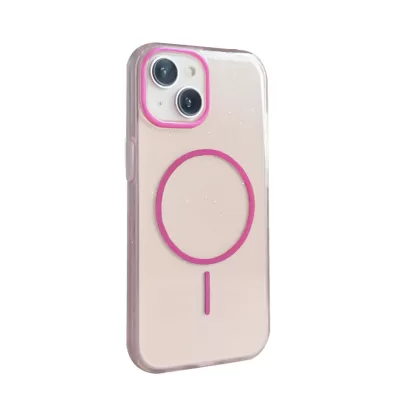 Чехол iP 14 J-Case Glitter MagSafe (Pink)