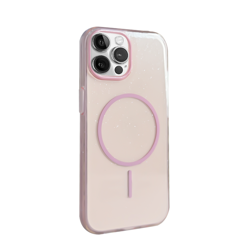 Чехол iP 14 Pro Max J-Case Glitter MagSafe (Pink)