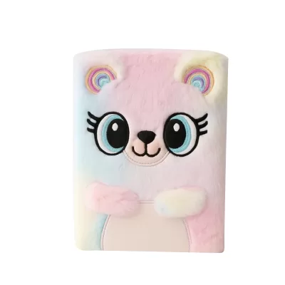 Блокнот плюшевый «Rainbow mouse», rainbow, 21,5х15 см, плотность 70 гр.