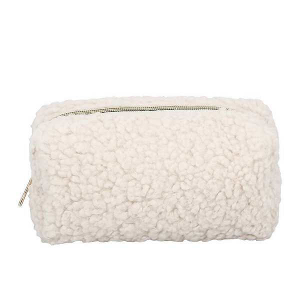 Косметичка плюшевая "Lamb" бежевый