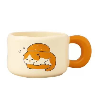 Кружка «Cat loves baking», burger (450 ml)