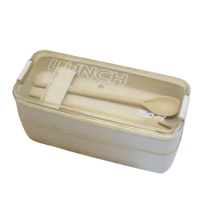 Ланчбокс "Convenient", white, 2 яруса (750 мл)