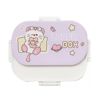 Ланчбокс «Kitty and Bear», purple (1400 мл)