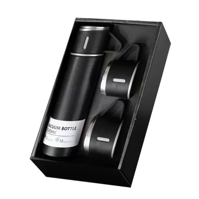 Набор из термоса и 2 чашек "Classic", black (500 ml)