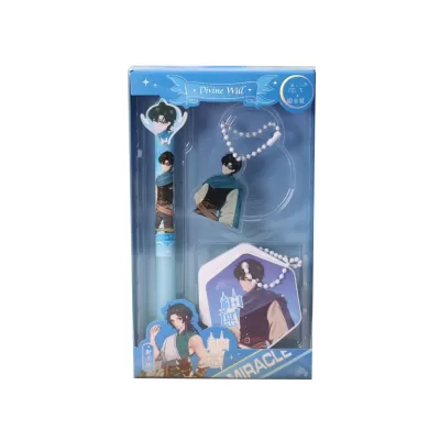 Набор ручка + 2 брелока "Anime hero", mix