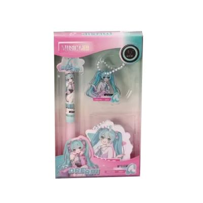 Набор ручка + 2 брелока "Star girl", mix