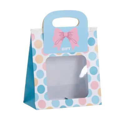 Пакет подарочный «Bag with a window», rainbow (17*18,5*8)