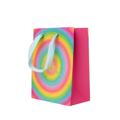 Пакет подарочный «Rainbow Gift», circle (18*23*10)