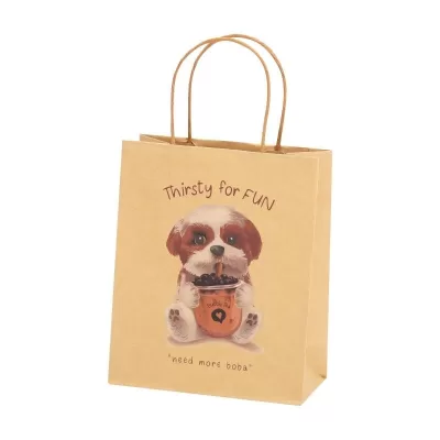 Пакет подарочный крафтовый «Dogkiss», BOBA (21*25,5*10)