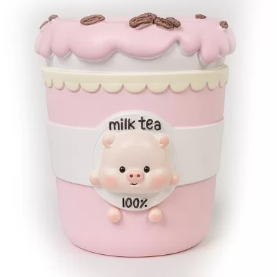 Подставка для канцелярских принадлежностей "Milk tea 100%", pig, 10 см