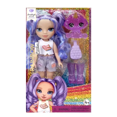 Рейнбоу Хай Кукла Фэнтези Литтлс Аметист 15 см фиолетовая с аксессуарами Rainbow High