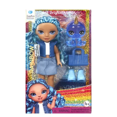 Рейнбоу Хай Кукла Фэнтези Литтлс Сапфир 15 см голубая с аксессуарами Rainbow High