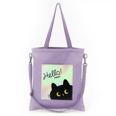 Сумка шоппер "Hello", purple