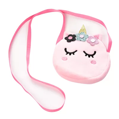 Сумочка плюшевая "Pink unicorn", pink (13*14 см)